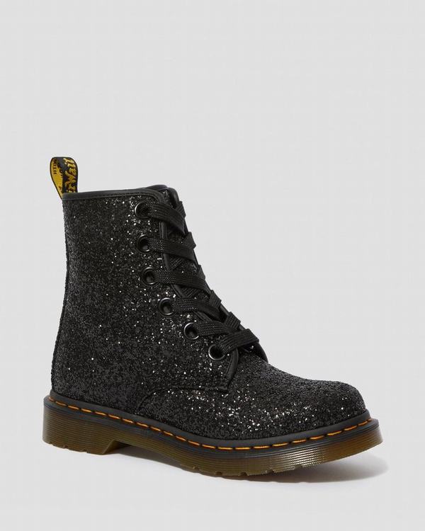 Dr Martens Dámské Kotníkové Boty 1460 Farrah Chunky Glitter Černé, CZ-164392